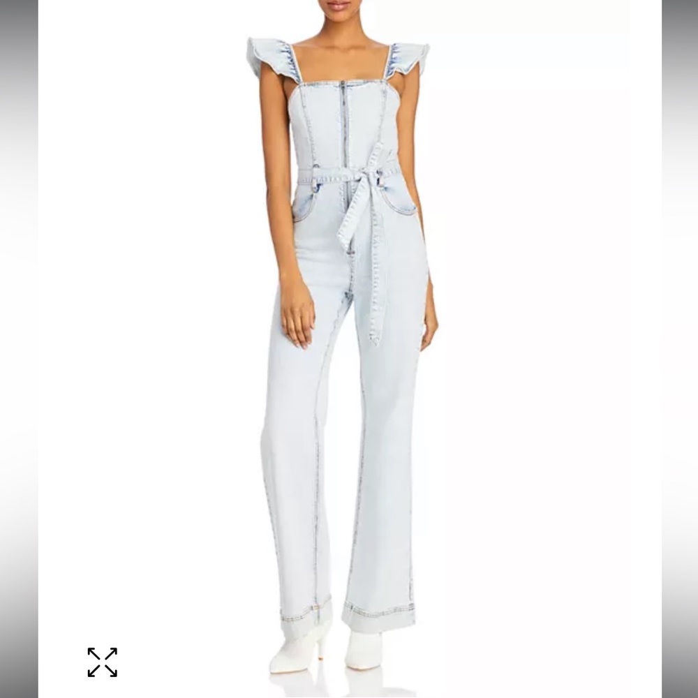 Alice + Olivia Flutter Sleve Jumpsuit